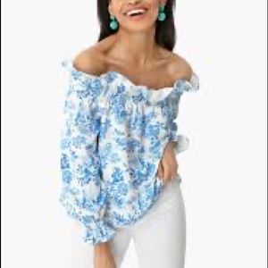 Floral off the shoulder blouse
